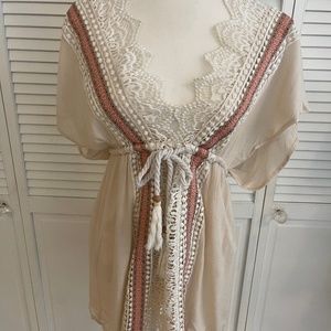 Selfie Leslie embroidered front dress